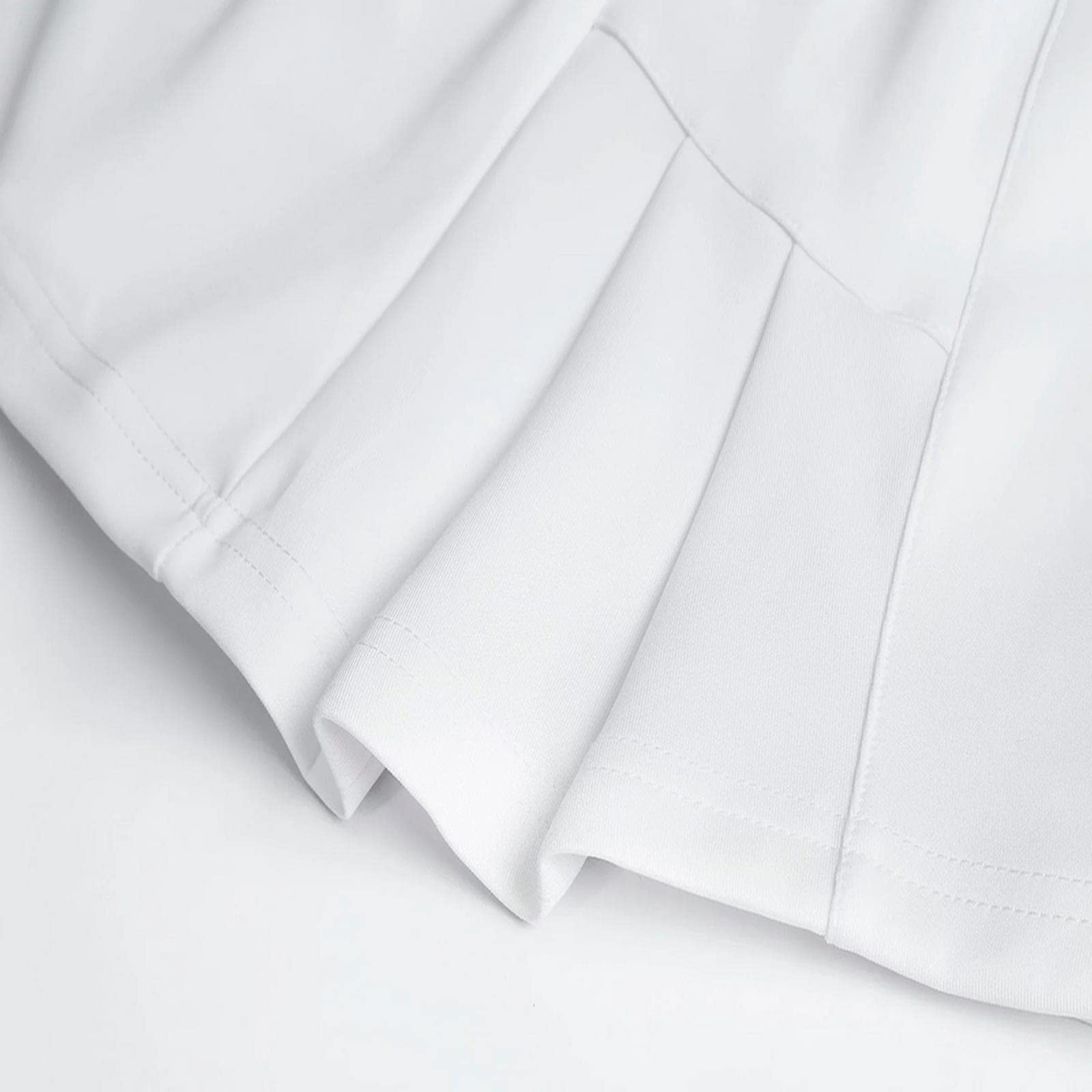 Gonna da tennis Estate Tennis Gonna sportiva con pantaloncini Badminton Tennis da tavolo Donne Skorts Traspirante Golf Jogging Gonne, bianco, XXL