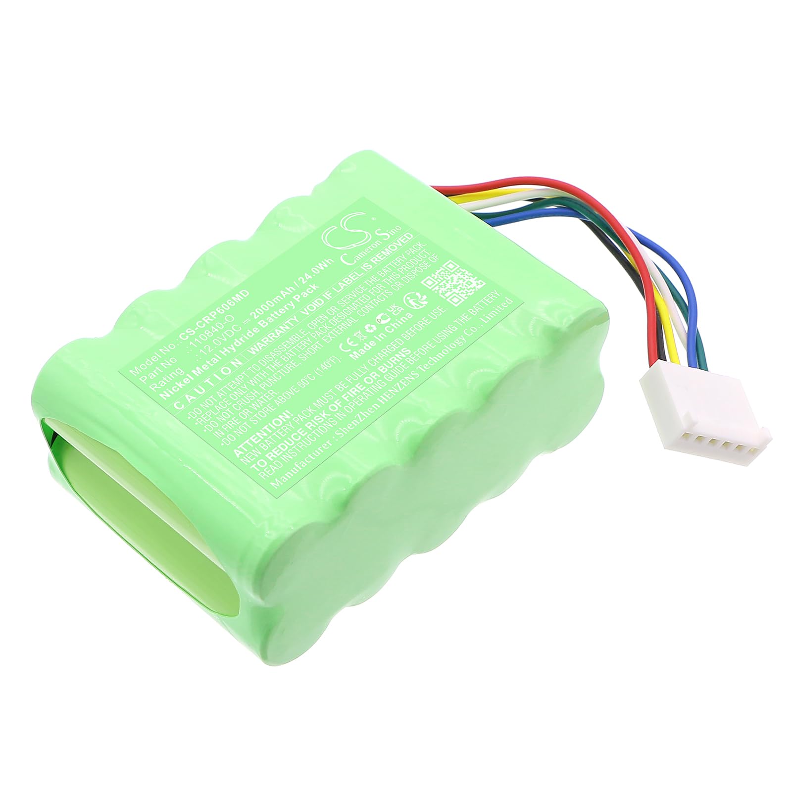 TECHTEK Batteria 2000mAh compatibile con [Codan] Argus 606 S Syringe Pump, Argus infusion pump 606 sostituisce 110840-O, 601260