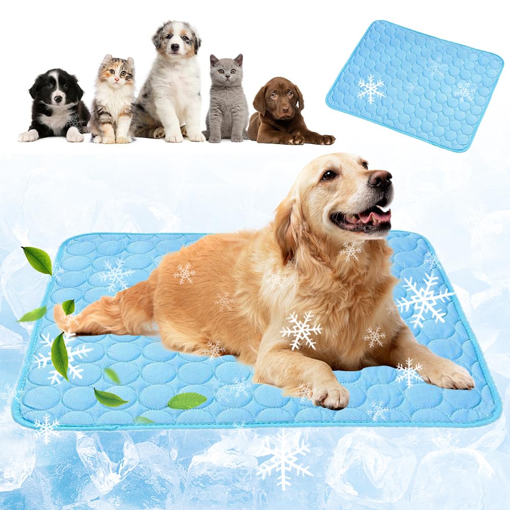 Kühlmatte für Hunde Katzen, Selbstkühlende Matte Katze,Hundekühlmatte Selbstkühlend,Kühldecke für Katzen Summer Pet Ice Pad,Die Innovative Kühlmatte Atmungsaktive EIS für,Fußboden,Hundebett