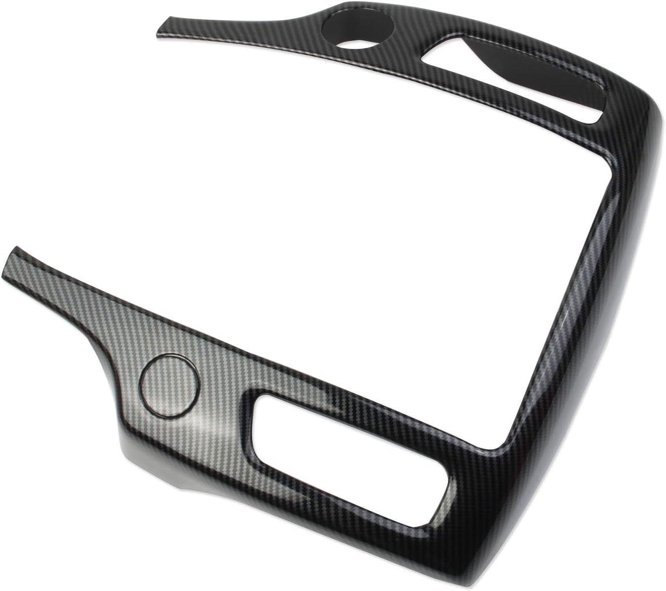 Carbon Fiber Style Center Console Air Outlet AC Vent Frame Cover Trim Accessories for Nissan 370Z