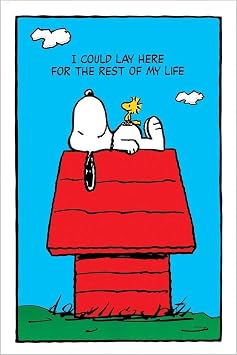 Buyartforless Peanuts Snoopy-I Could Just Lie Here 36x24 Poster, Print, Decorative Accent, Wall Art, Multi-Color POST PNUTS