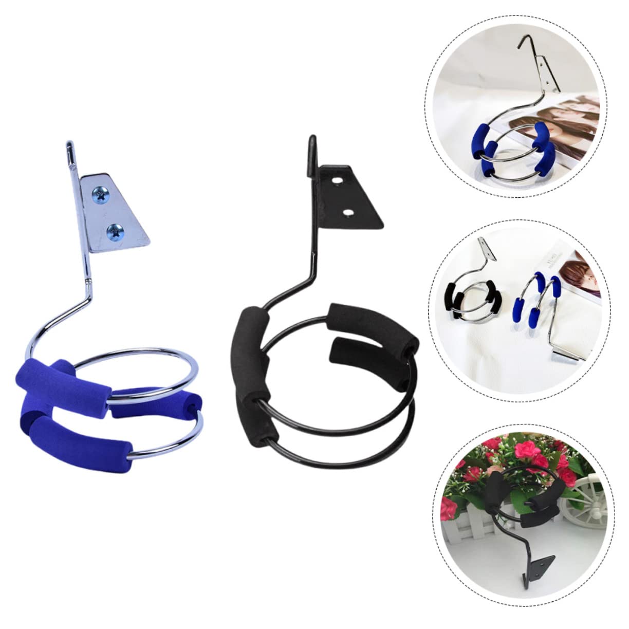 4 Sätze Haartrocknerhalter Lockenwickler Haartrockner Für Lockiges Haar Wand Haarfönhalter Haartrocknerring Organizer Haartrockner Aufbewahrungsring 2 Stück * 4