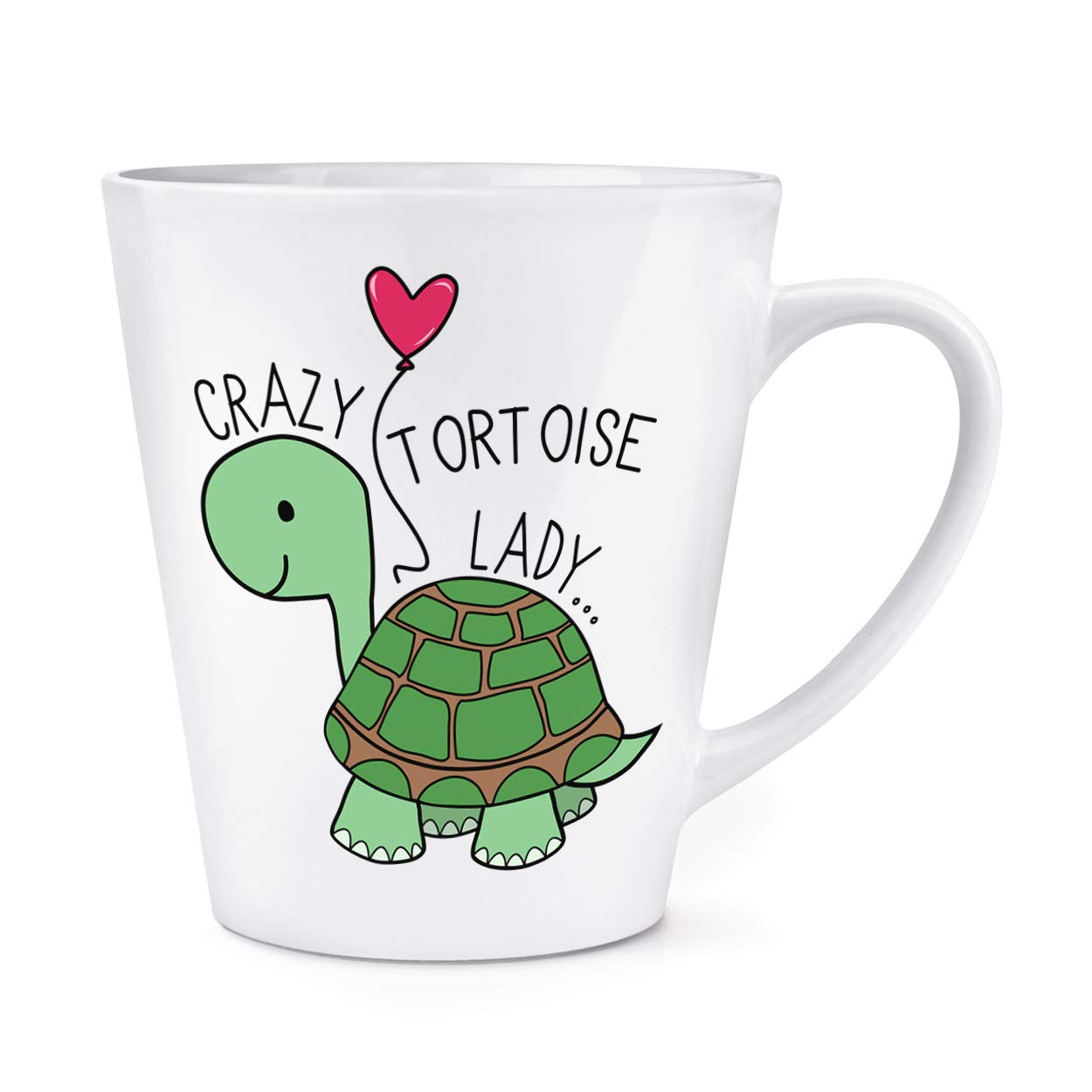 Crazy Tortoise Lady 12oz Latte Mug Cup