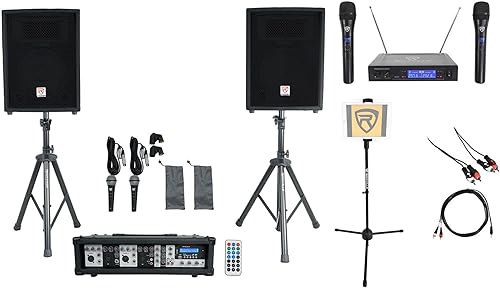 Rockville Máquina de karaoke dual de 10" Android iPhoneiPadLaptopTV Youtube