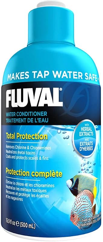 Acondicionador de agua Fluval AquaPlus, tratamiento de agua para acuario, 16,9 onzas, A8344