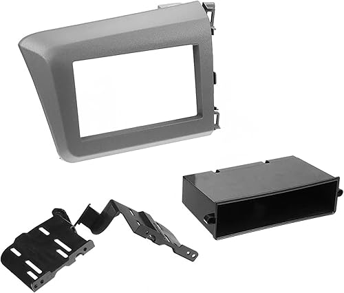 Scosche HA1713B Compatible con Honda Civic ISO doble DIN y DIN+Pocket Dash Kit Negro