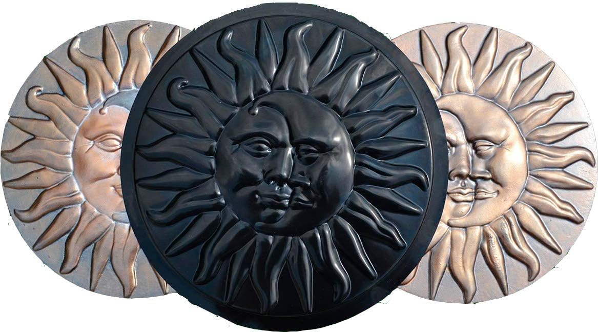 SvitMolds Sun&Moon Concrete Mold Plaster Concrete Stepping Stone Garden Path Decor S11