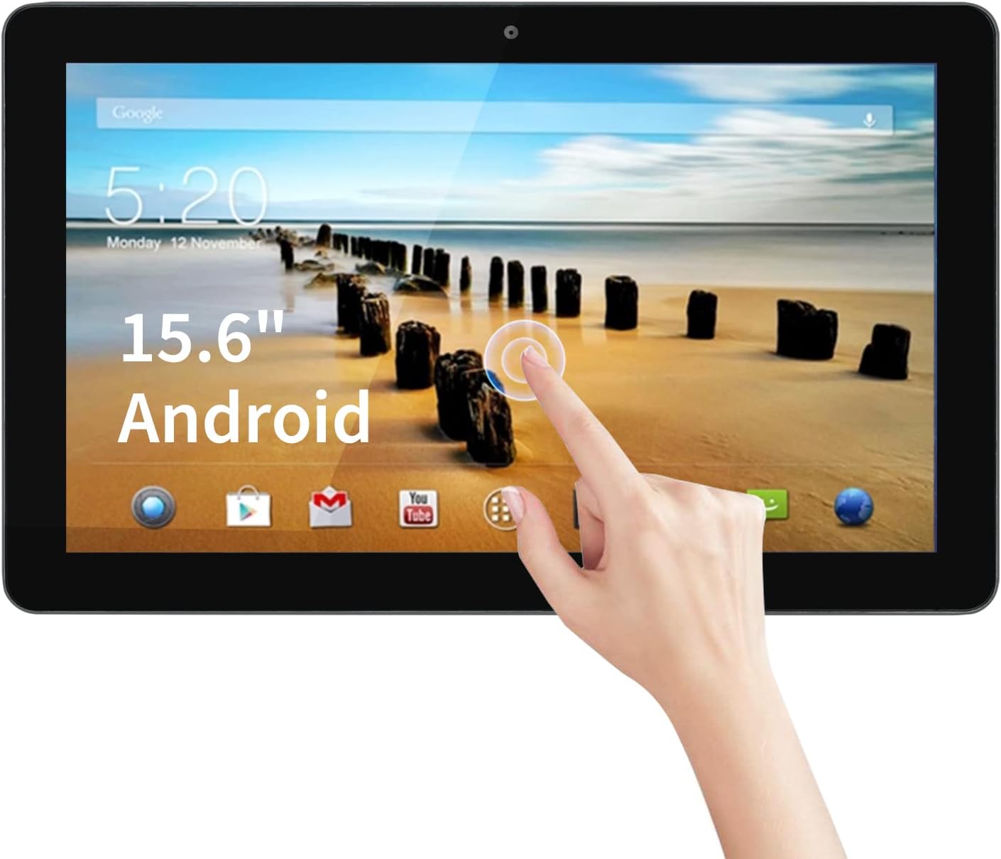 Amazon.co.jp TouchWo 15.6インチタッチスクリーンモニター、タッチタブレットパネル、AndroidオールインワンPC