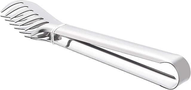 AmazonCommercial Stainless Steel Slotted Tongs