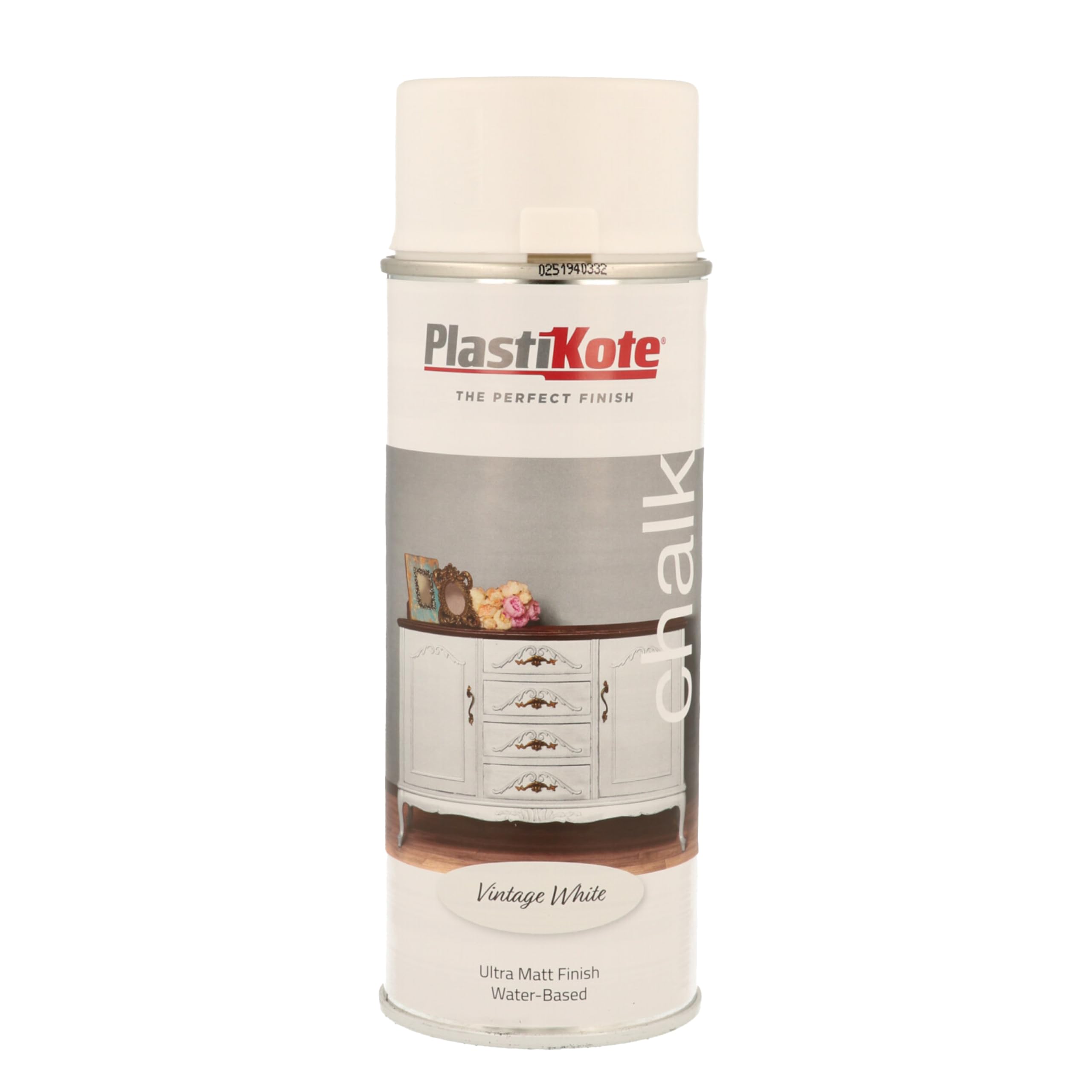 PlastiKote 440.0027100.076 Chalk Finish Spray Vintage White 400ml