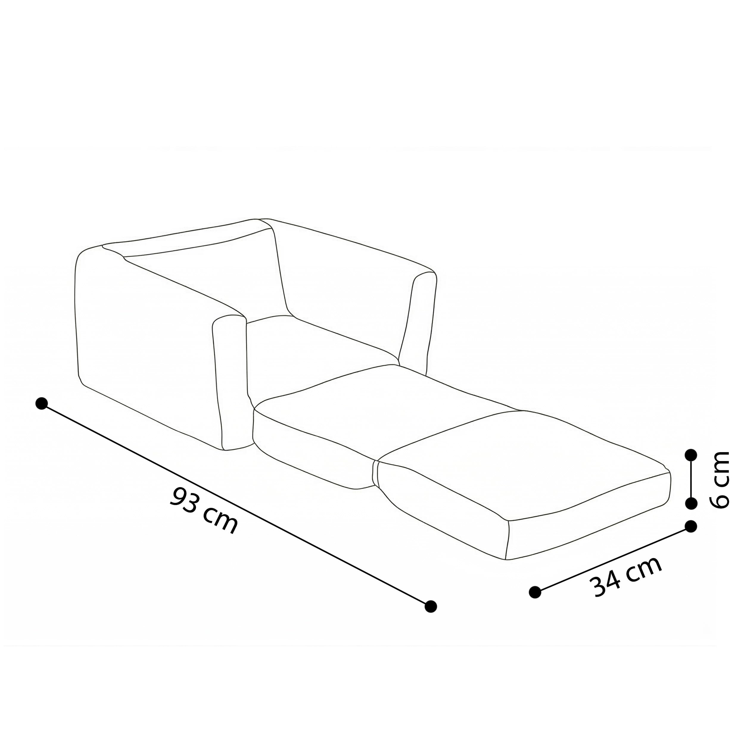 MISIOO Cubie, Fauteuil pour Enfant, en Velours côtelé, Pliable, pour Chambre d'enfant, Petit Fauteuil pour bébé, Fauteuil Doux pour Chambre d'enfant, Petit Fauteuil pour bébé pour Les Tout-Petits
