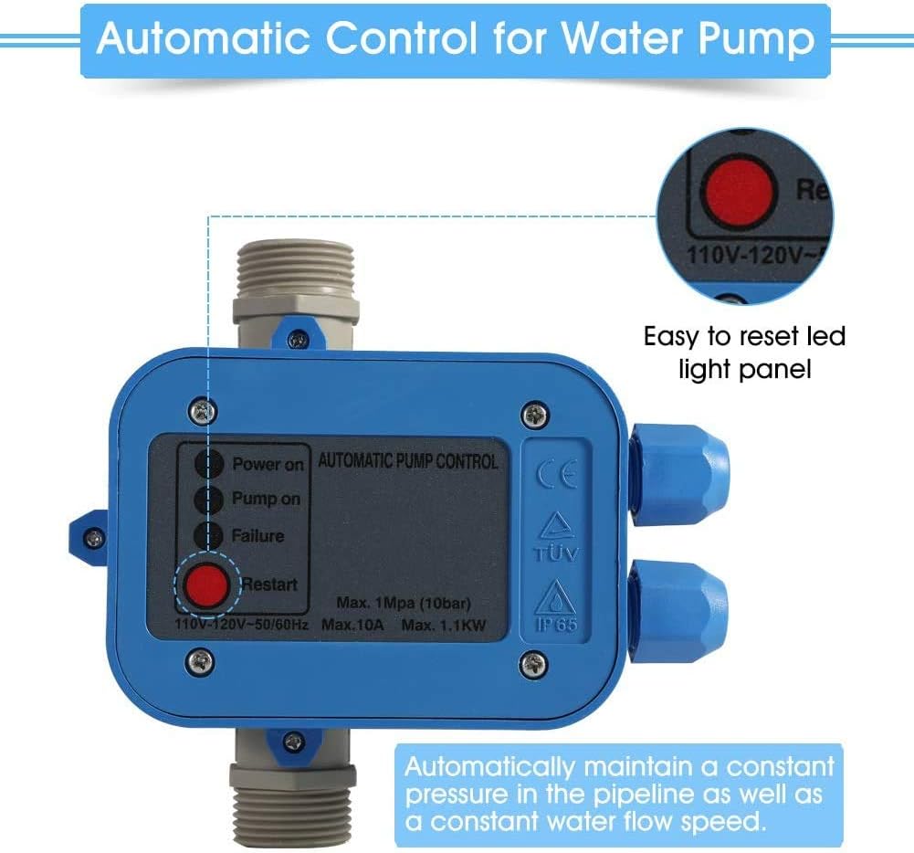 Automatic Electric Electronic Switch Control Pressure Controller50/60HZ110VWater Pump Pressure Controller