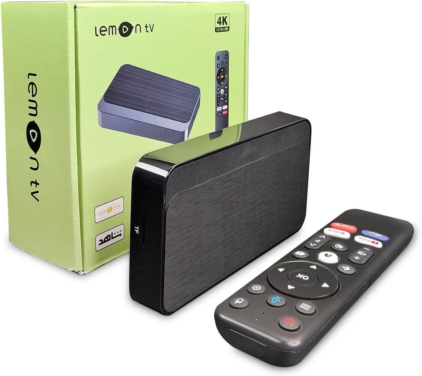 BOXPUT Lemon TV L2 Android 12.0 Smart TV Box, Allwinner H618, 4K HDR Media Player, Dual-Band WiFi, BT 5.4, 2GB+16GB, with BT Voice Remote for Home Theater