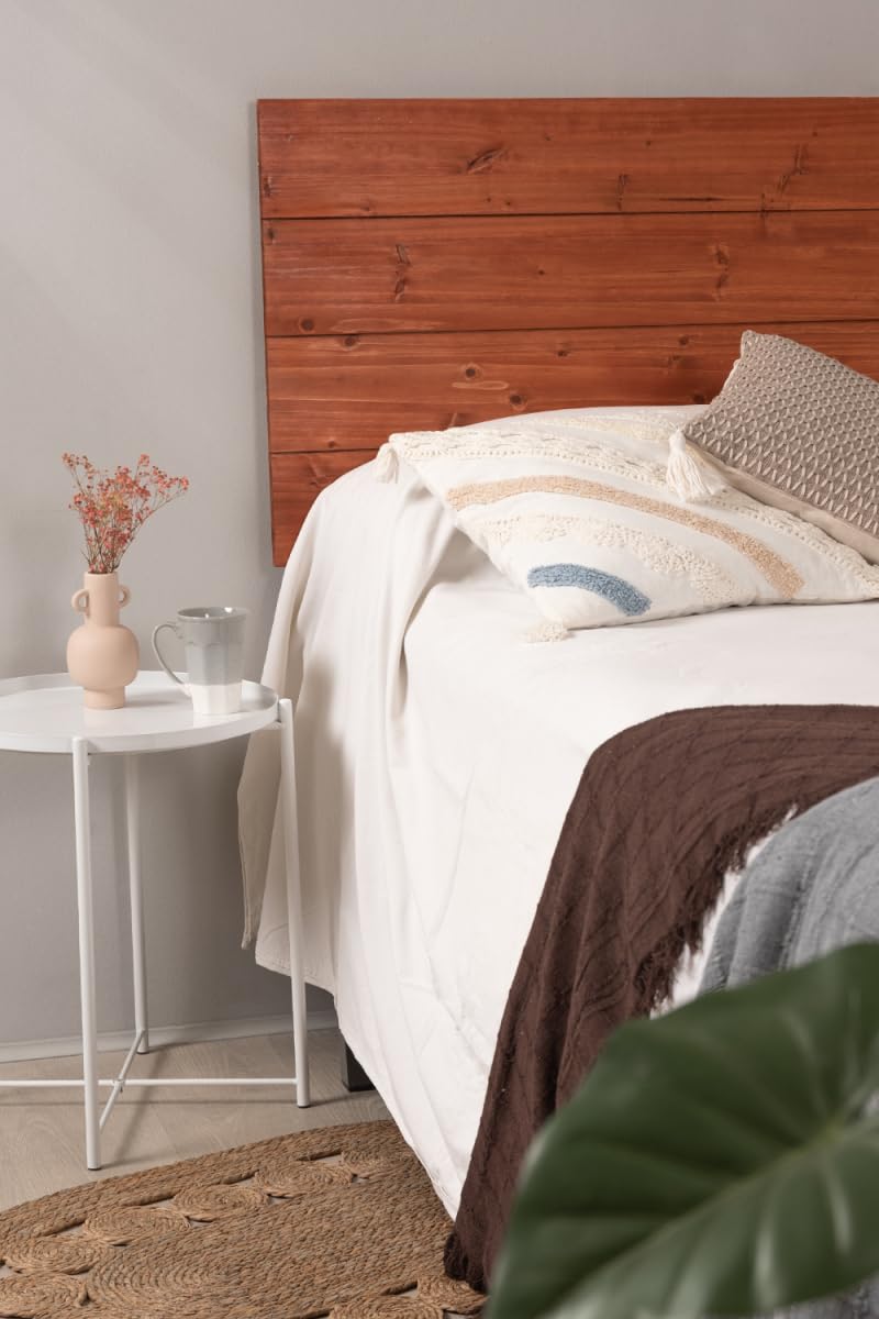 Regalos Miguel - Muebles - Cabecero Lyna Madera para Camas de 135 cm - Madera de Haya