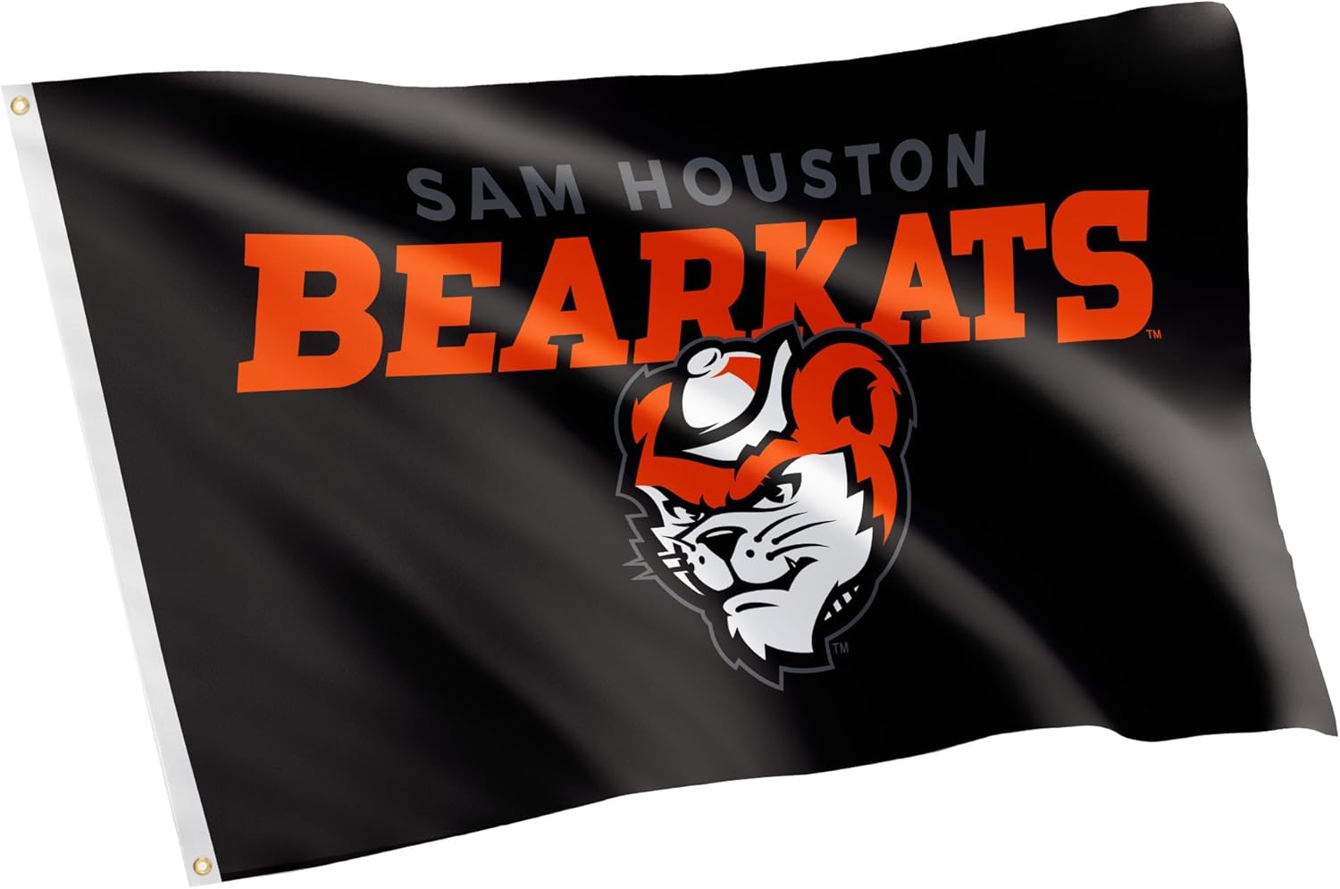 Desert Cactus Sam Houston State University SHSU Flag - 3 x 5 Feet Bearkats Banner, Indoor/Outdoor Durable Fabric, 100% Polyester Design (Style 3a)