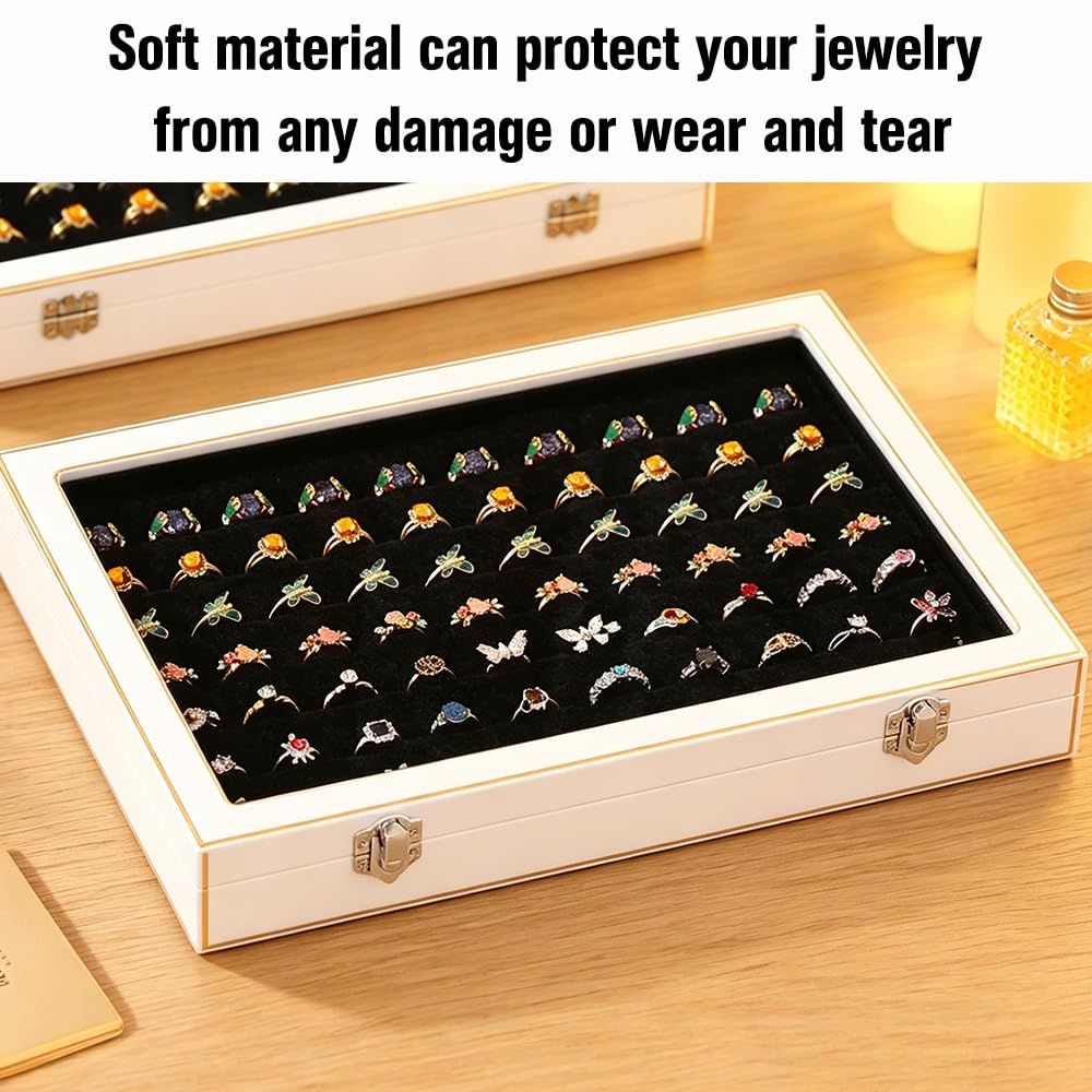 8Mousse Pour Boîte À Bijoux Éponge Tapis Boîte À Bijoux Tampon D'Insertion | Rangement de Boucles D'oreilles Insert en Velours Noir pour Bagues Boucles D'oreilles Petits Bijoux Rangement