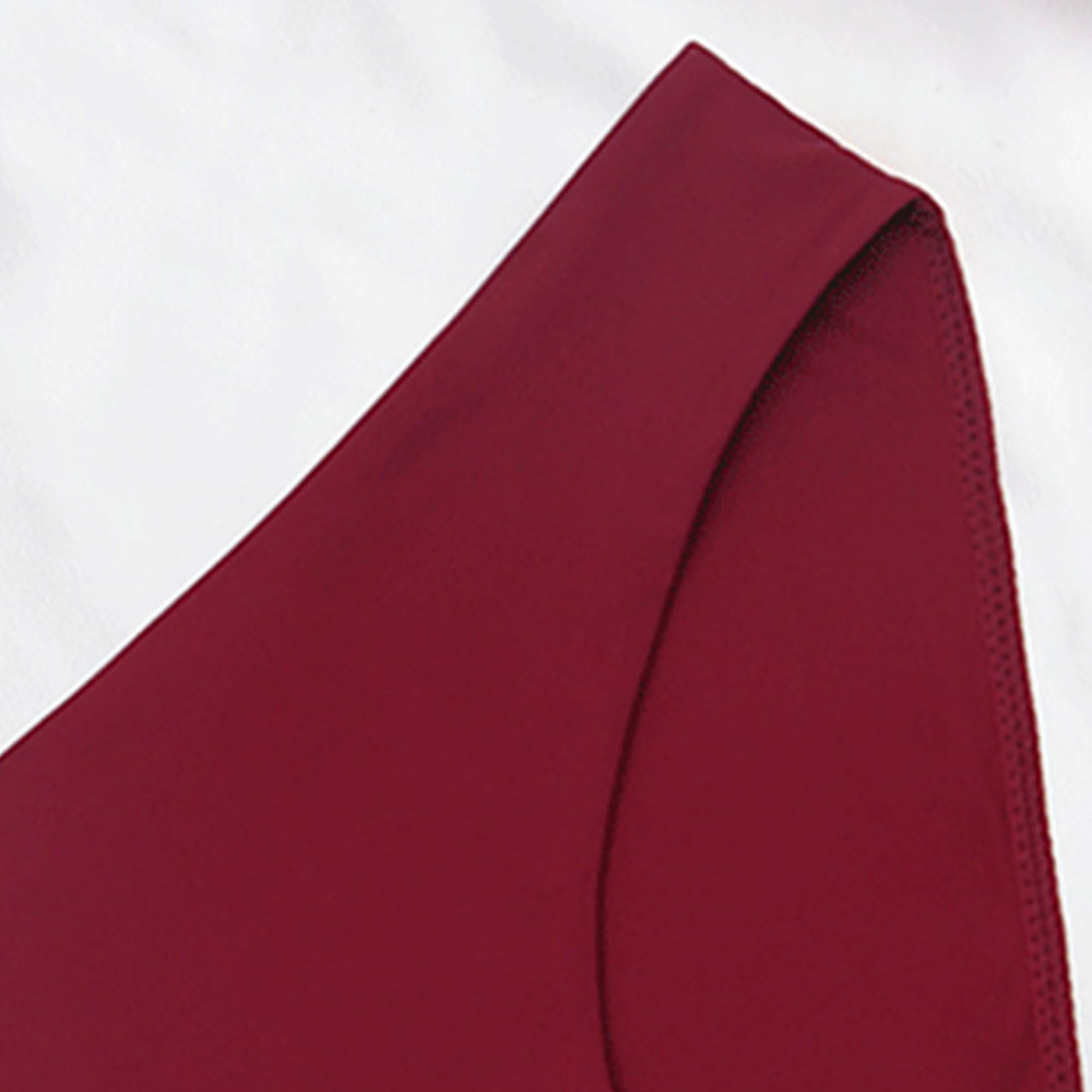 Slip da donna sottili, semplici, multicolore, traspiranti, in vita, tinta unita, in nylon, comodi e morbidi (rosso, 5 pezzi, S)