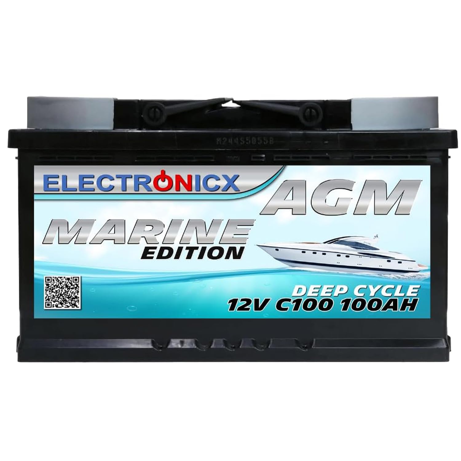 Batterie AGM 100Ah 12V Décharge Profonde Sans Entretien Étanche – Accumulateur Idéal pour Panneaux Solaires, Camping-Car, Voiture, Bateau, Fourgon Aménagé, Systèmes Photovoltaïques, Énergie Solaire,