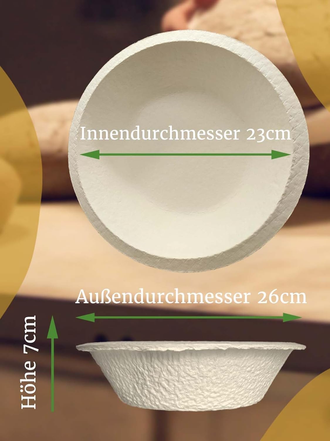 Bäckerei Spiegelhauer 5 Gärkörbchen I 5 Teigschaber Gärkörbchen Set