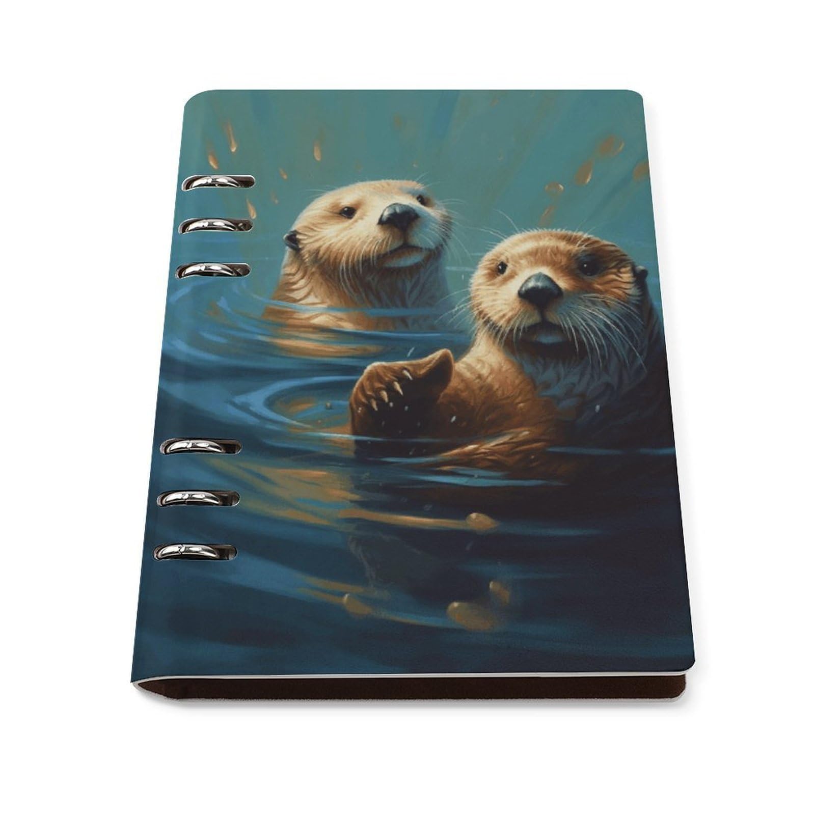Cuaderno A5 plano de 6 anillas para escribir cómodamente sin cierres 8