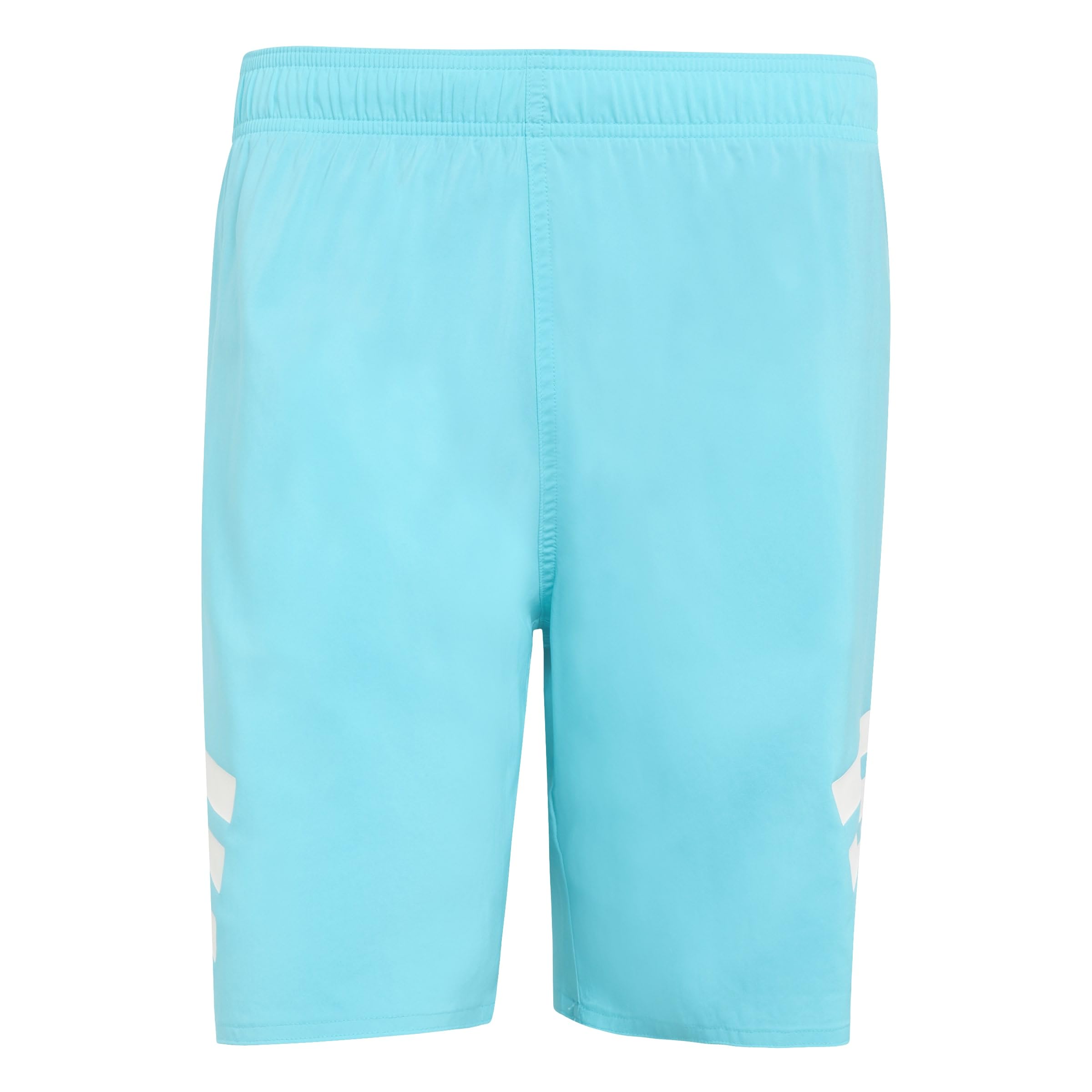 adidas Men's Stripes Swim Shorts 8 INCH, Lucid Cyan/White, S