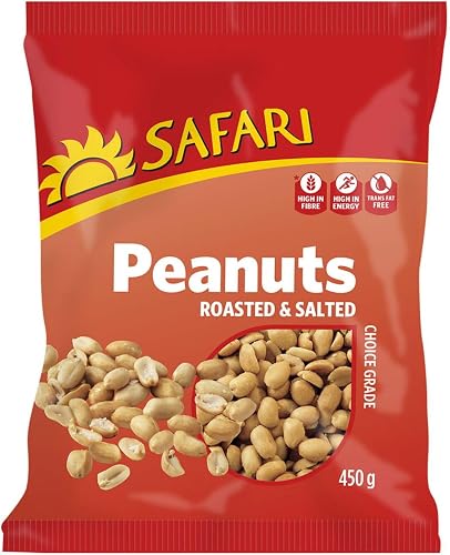 Safari Roasted and Salted Peanuts 450 g