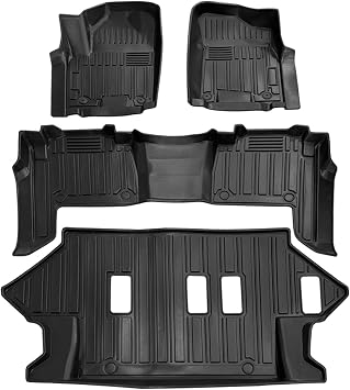 5D Car Floor Mat Compatible with Nissan Patrol Y62 TPE 3D 5D Carpet Car Floor Liner Custom Car Mat Compatible with Nissan Patrol Y62