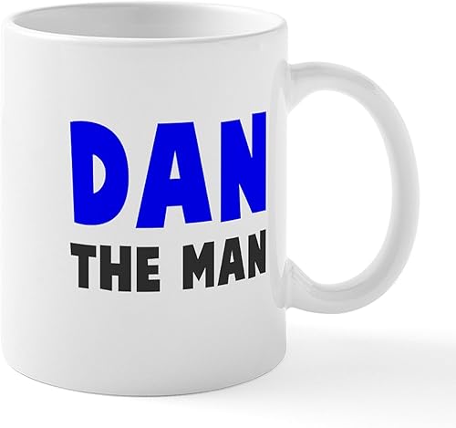 CafePress Dan The Man Mugs - Taza de café de cerámica, taza de té, 11 onzas