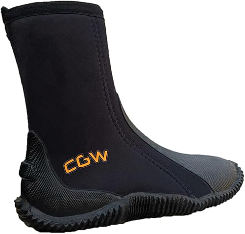 Miniatura 2 de KAITUOZHE Botas de buceo, 0.197 in de neopreno, suela antideslizante de neopreno. Adecuado para una variedad de deportes al aire libre, deportes