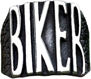 Nya Herrringar Punk Rock Biker Bokstavsring För Tonåringar Gotiskt Mode Smycken Present