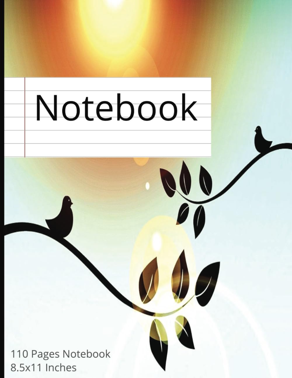 Nature-Inspired College Ruled Composition Notebook: 8.5 x 11 in, 110 Pages with Margin Line | Great for Note-Taking, Journaling, Writing Ideas, and School or Office Use.