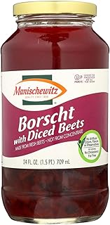 Manischewitz Borscht with Diced Beets, 24 Ounce (Pack of 12)