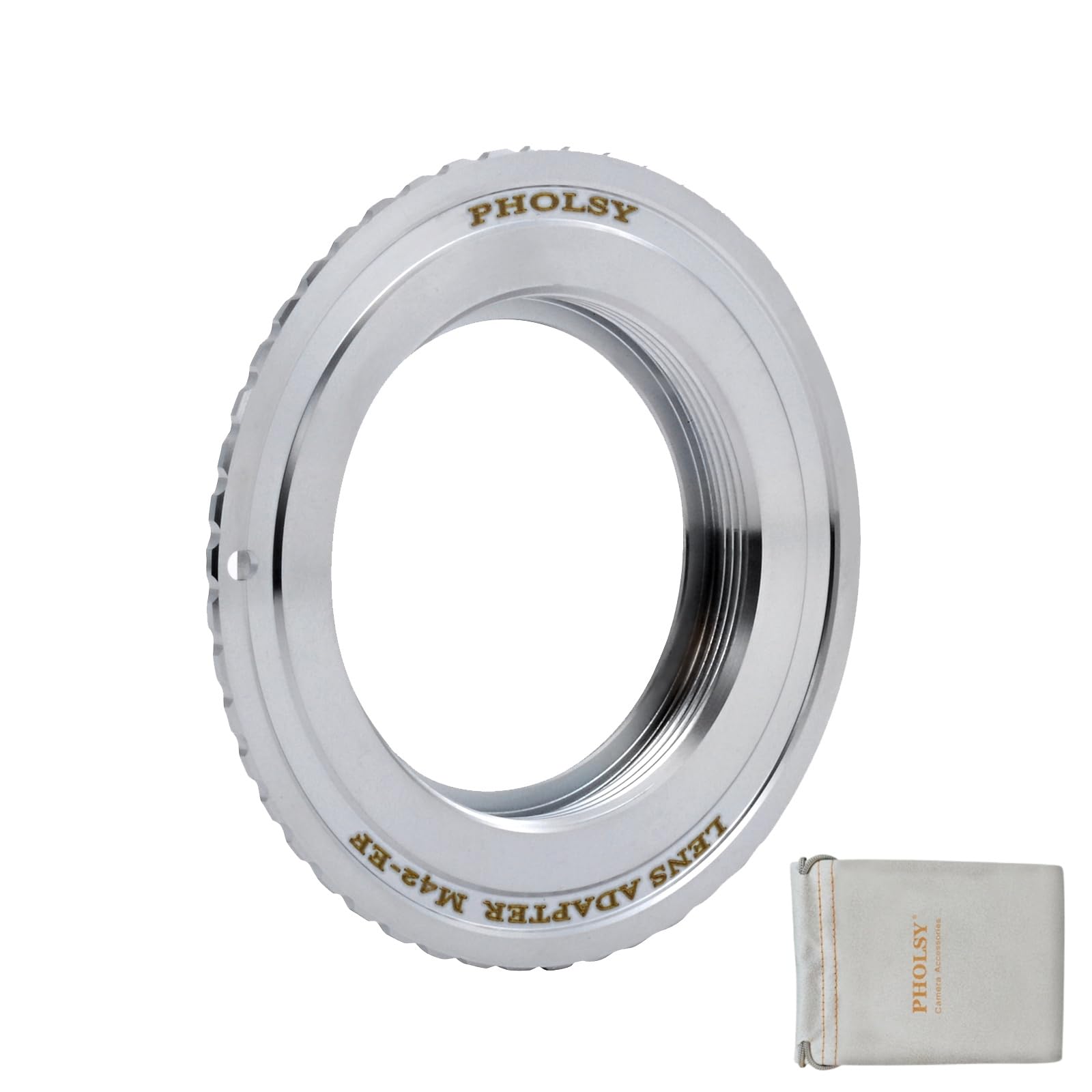 PHOLSY Objektivadapter Kompatibel mit M42 42mm Objektiv und Canon EF Kamera | Manueller Fokus, M42 auf EOS, M42 auf EF, Objektivkonverter