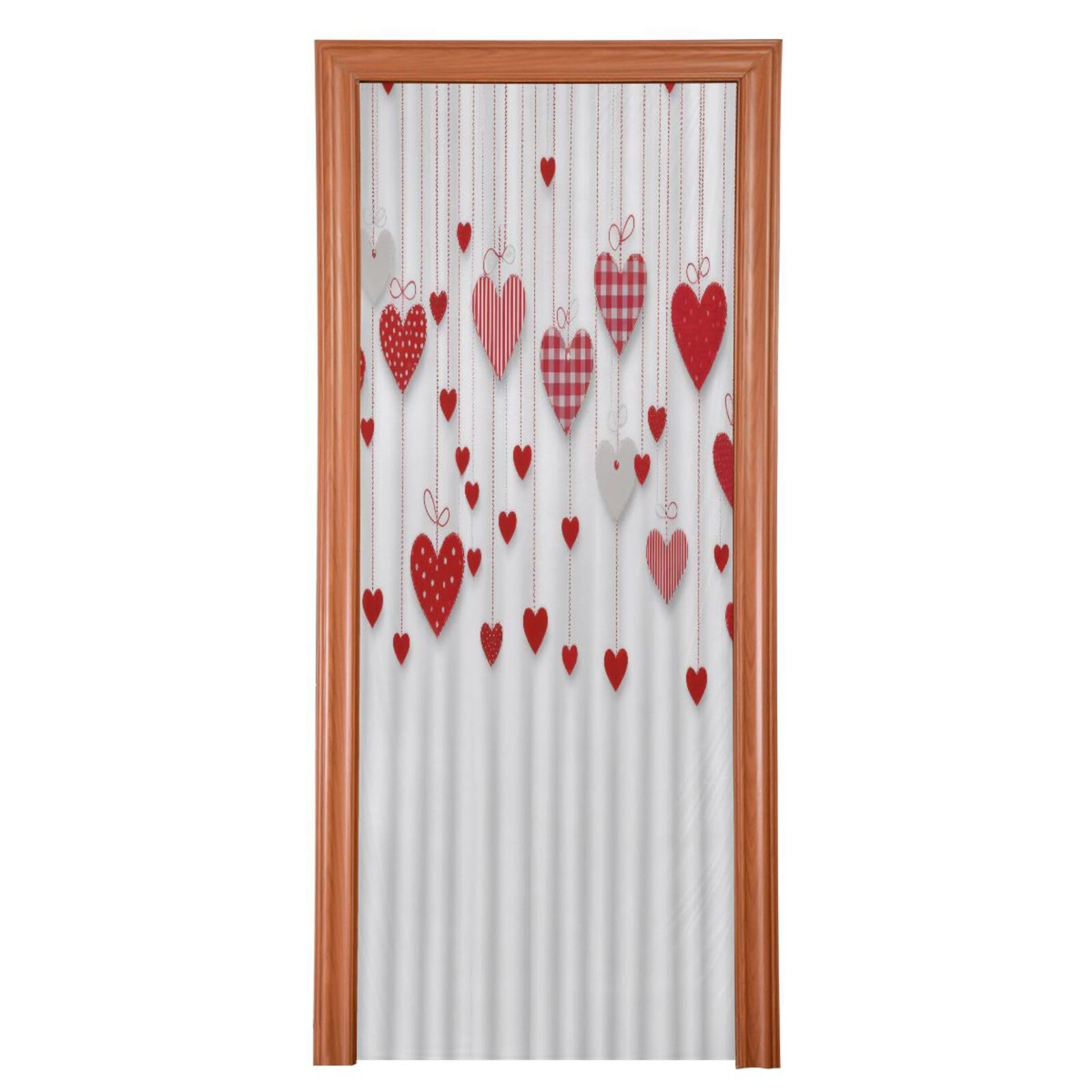 FLildon Sweet Hearts Romantic Love Valentine's Day Door Cover Decoration, Party Accessory Porch Decor for Festive Ornament Room Door Covers 36 x 98 Inch