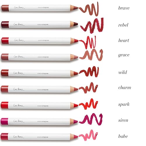 Miniatura 10 de Ere Perez - Color labial hidratante de crayón de coco natural  Baobab + aceite de coco, sílice, vitamina E  Protege, nutre, repara, vegano, libre de