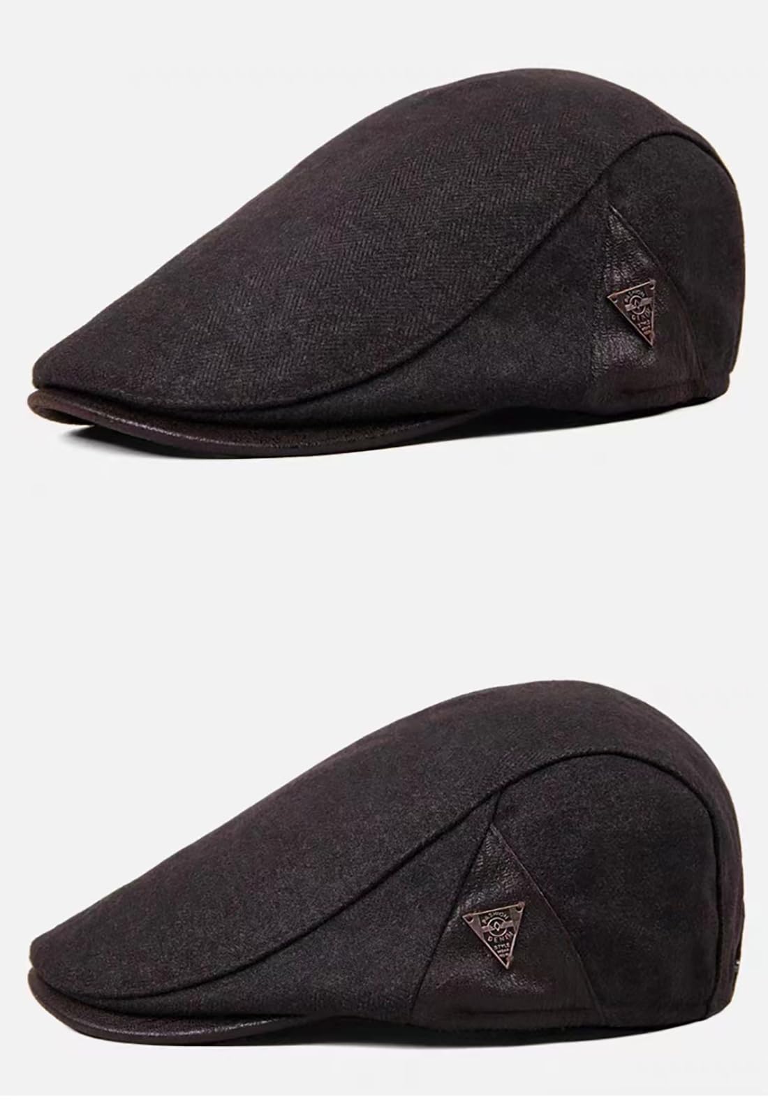 Casquette Beret Gavroche Homme Réglable Casquette Souples Plate Baker Boy Hat 8 Panel Peaky Herringbone Irlandais Gatsby Ivy Chapeau Flat Caps