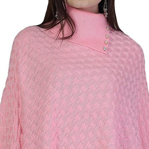 Image of eKools Women's Woolen Multicolor Winter wear Cardigans Shrug Poncho (Shrug1-64)