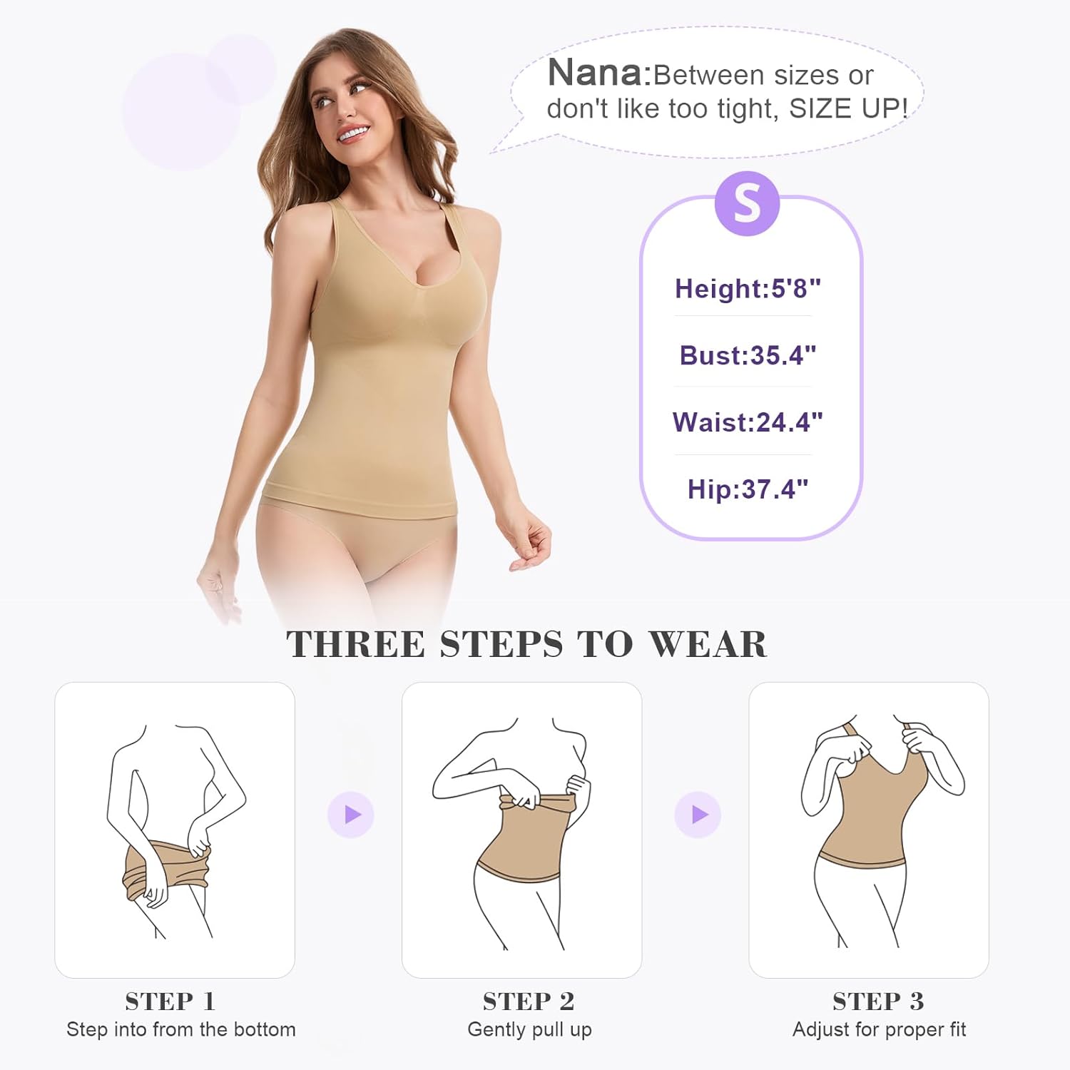 V Neck Shapewear Tank Tops for Women Tummy Control Compression Camisoles Slimming Body Shaping Tank Tops Cami - Image 6