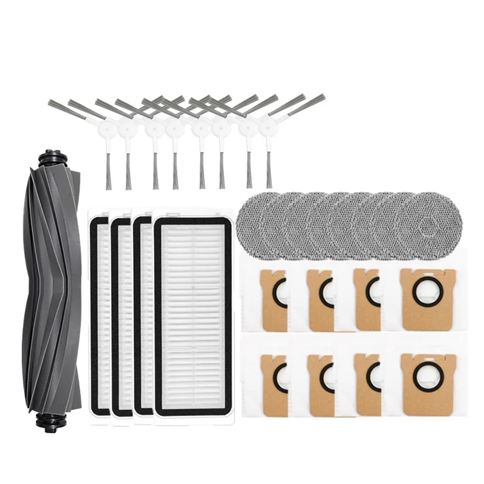 Kicici Compatible With Dreame L20 Ultra / L30 Accessories Main Side Brush Hepa Filter Mop Dust Bag Robot Vacuum Cleaner Replacement Parts(Lavender)