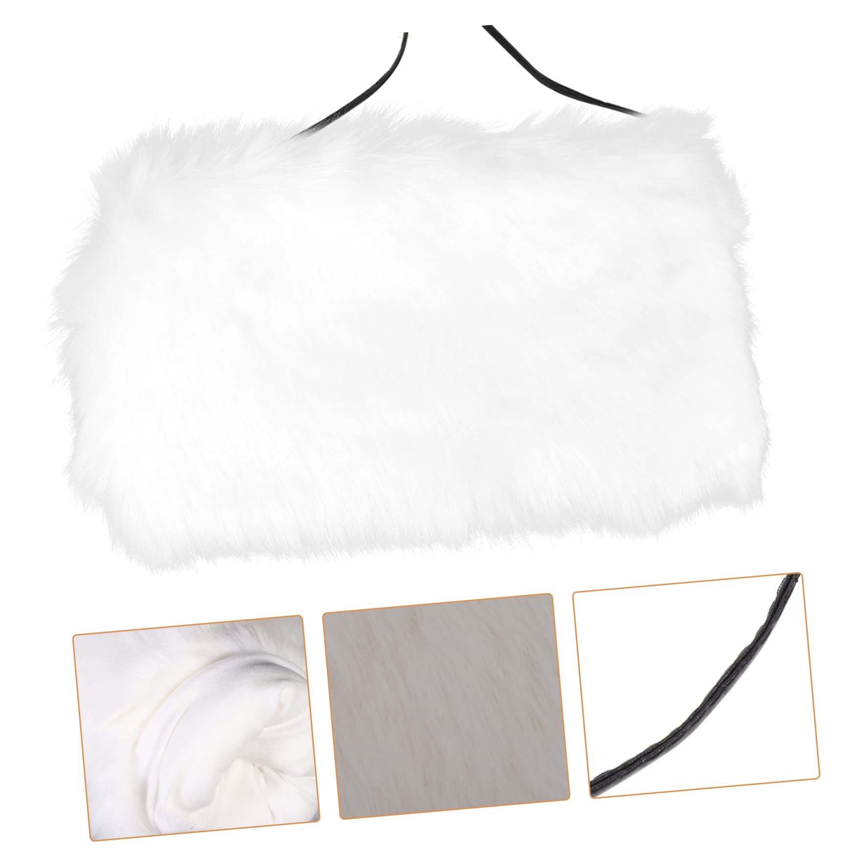 Calentador de Brazos y Manos para Mujer de Pelo Sintético, Agradable y Cálido, Resistente al Frío Adecuado para Invierno y Accesorios de Vestir