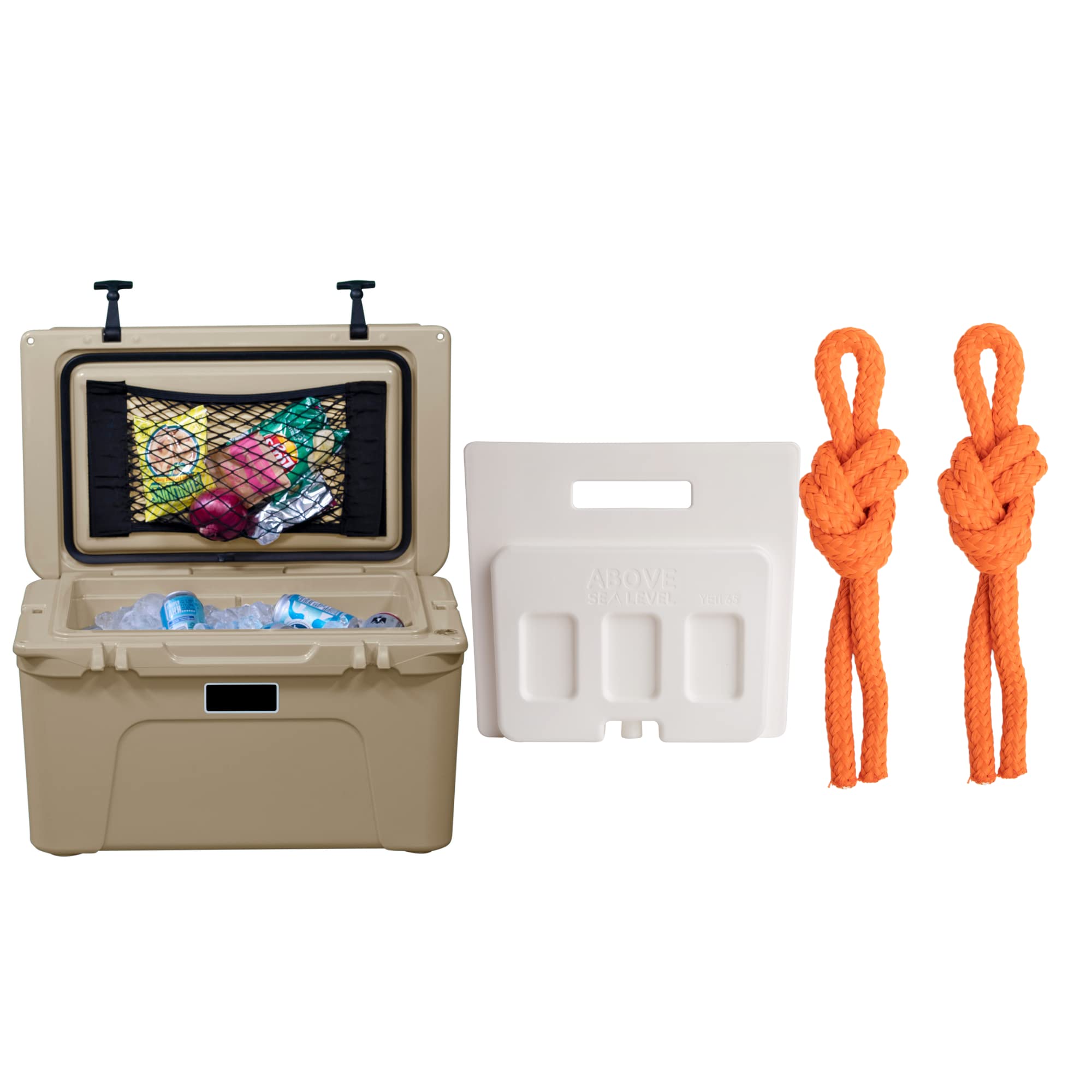 YETI 65 Accessory Bundle - Ice Pack Divider and Large Cooler Net - YETI Tundra 65 Accessories - YETI 65 Accessories