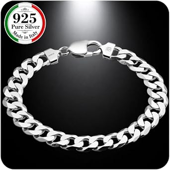 QUADRI Mens Bracelets for Men - 925 Sterling Silvert - men's jewellery