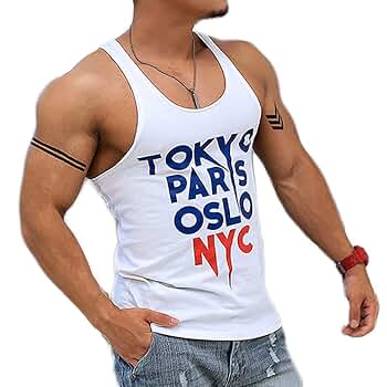 TOMO　CHARBON PARIS タンクトップ Mサイズ シャルボン Amazon | タンクトップ シティーボーイ メンズ TOKYO PARIS