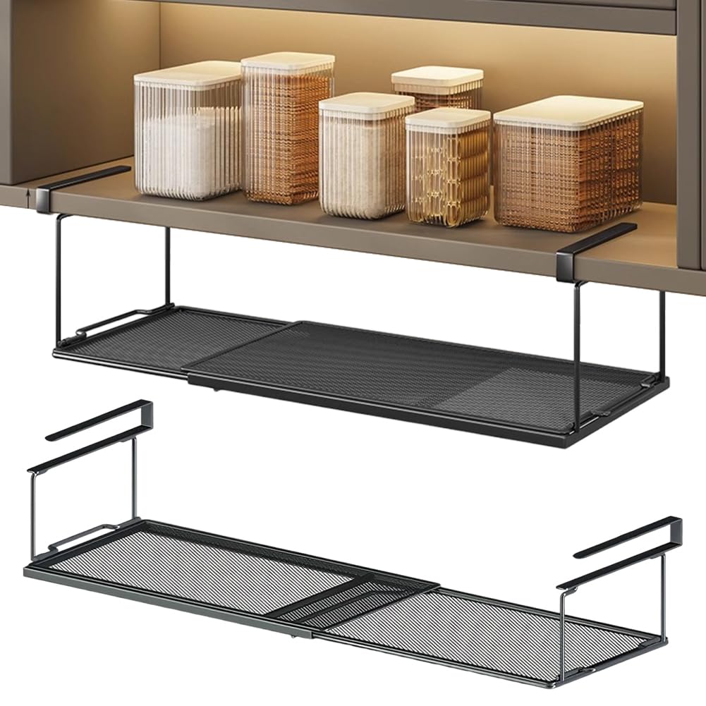 Panier Rangement Suspendu | Etagère Réglable | Maille Métallique