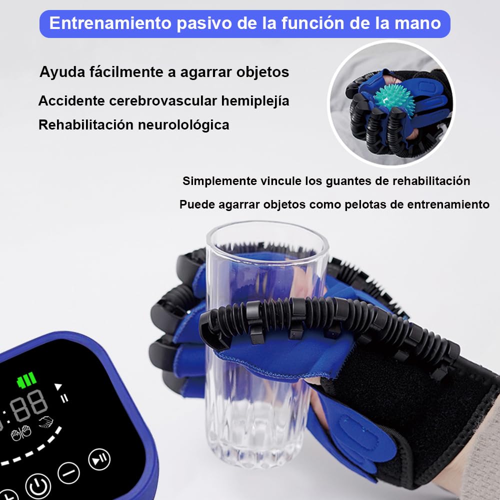 Guantes De Robot De Rehabilitación De Manos,Entrenador De Hemiplejía De Accidente Cerebrovascular,Equipo De Recuperación De Accidente Cerebrovascular Para Pacientes Con Disfunción De La Mano