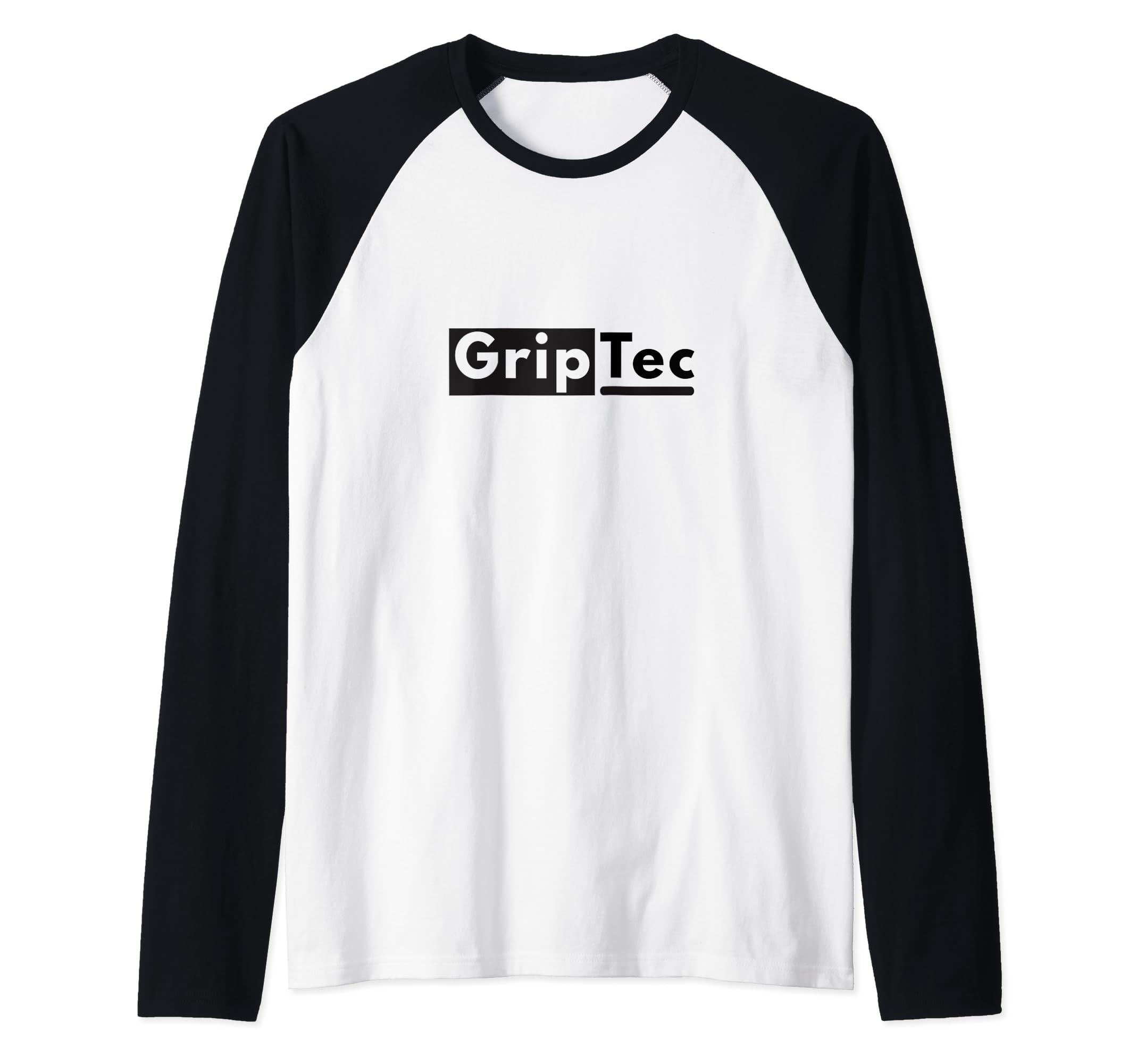 GripTec Logo Print Raglan Baseball Tee
