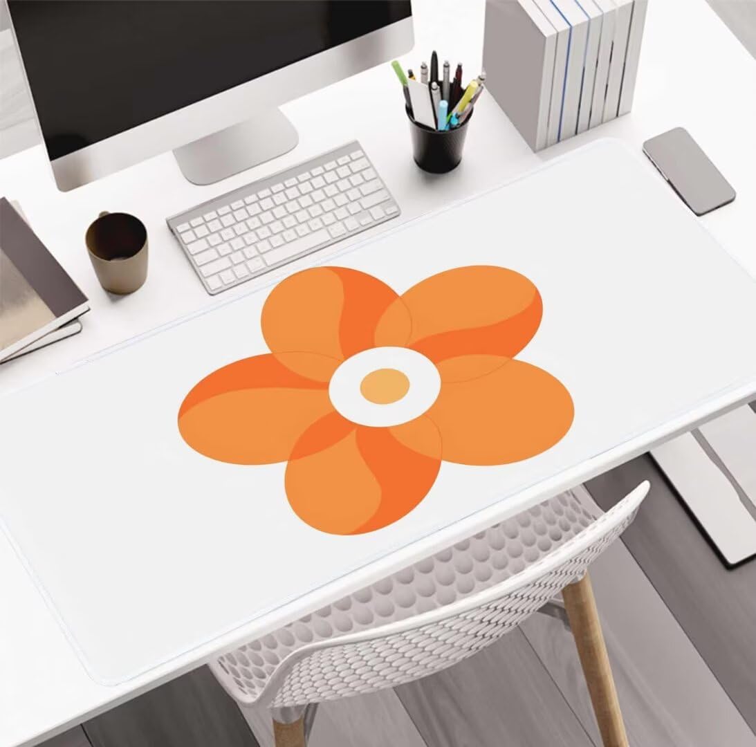 Alfombrilla Ratón Orange Art, Mousepad Alfombrilla Raton Gaming XXL 1600x800x4mm Mouse Desk Mat Gamer para Gaming, Tapete Escritorio Mujer Almohadilla Raton Mouse Pad Base de Goma Antideslizante S-780