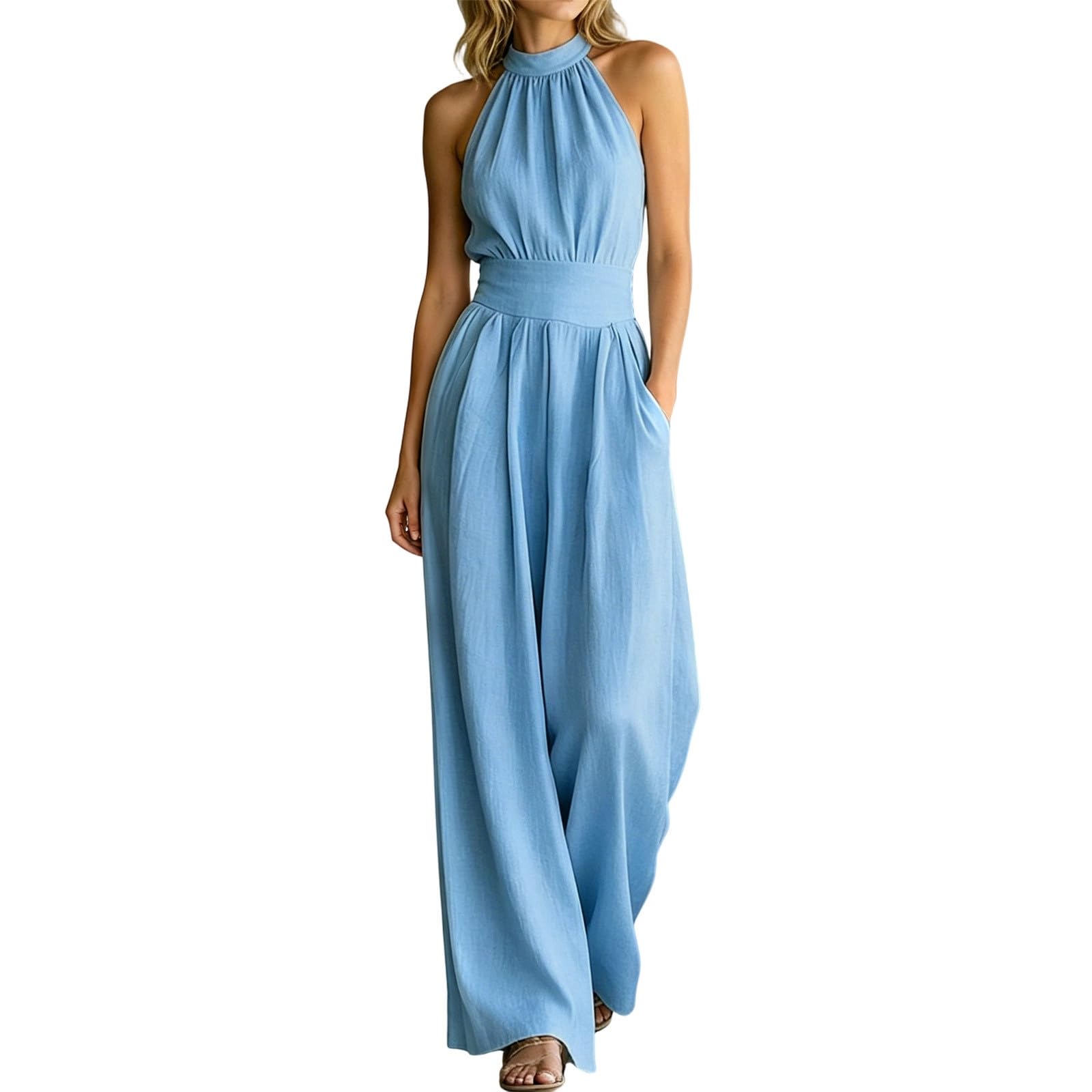 Traje de negocios para mujer tipo mono de una pieza, estilo elegante de verano 6