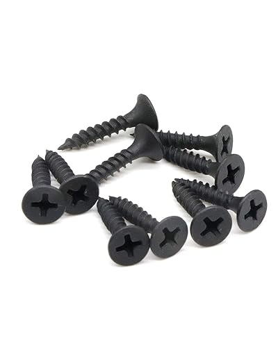 Miniatura 5 de 200 tornillos Phillips de cabeza plana #6 x 34 pulgadas para paneles de yeso, rosca fina, tornillo de madera de punta afilada, acero al carbono