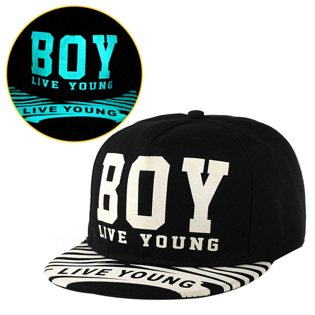 ZoylinkBaseball Hat Fashionable Luminous Adjustable Baseball Cap Hip Pop Hat Optimum Hat